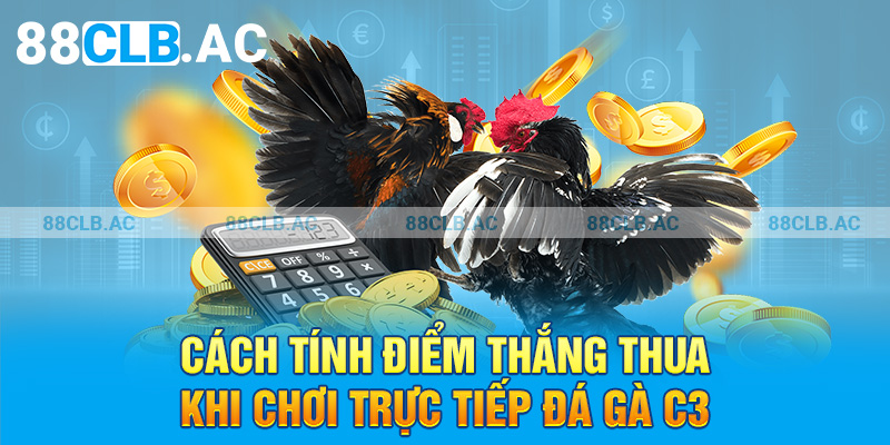 Cách tính điểm thắng thua khi chơi trực tiếp đá gà C3